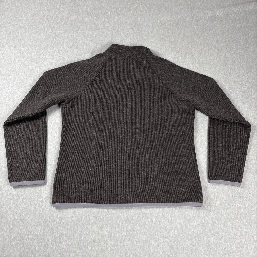 The North Face Ribbed Fleece Full Zip Up Jacket Women's - Size XL - Dark Gray - Picture 13 of 16